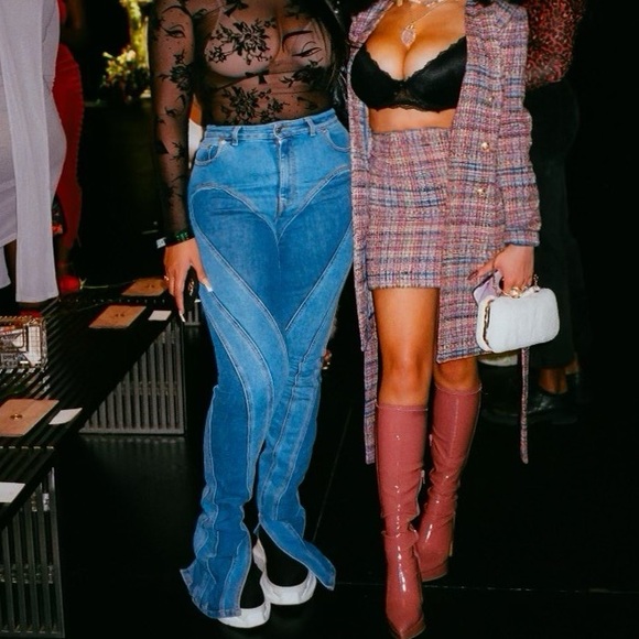 Mugler Spiral Two-Tone Jeans - Picture 5 of 5